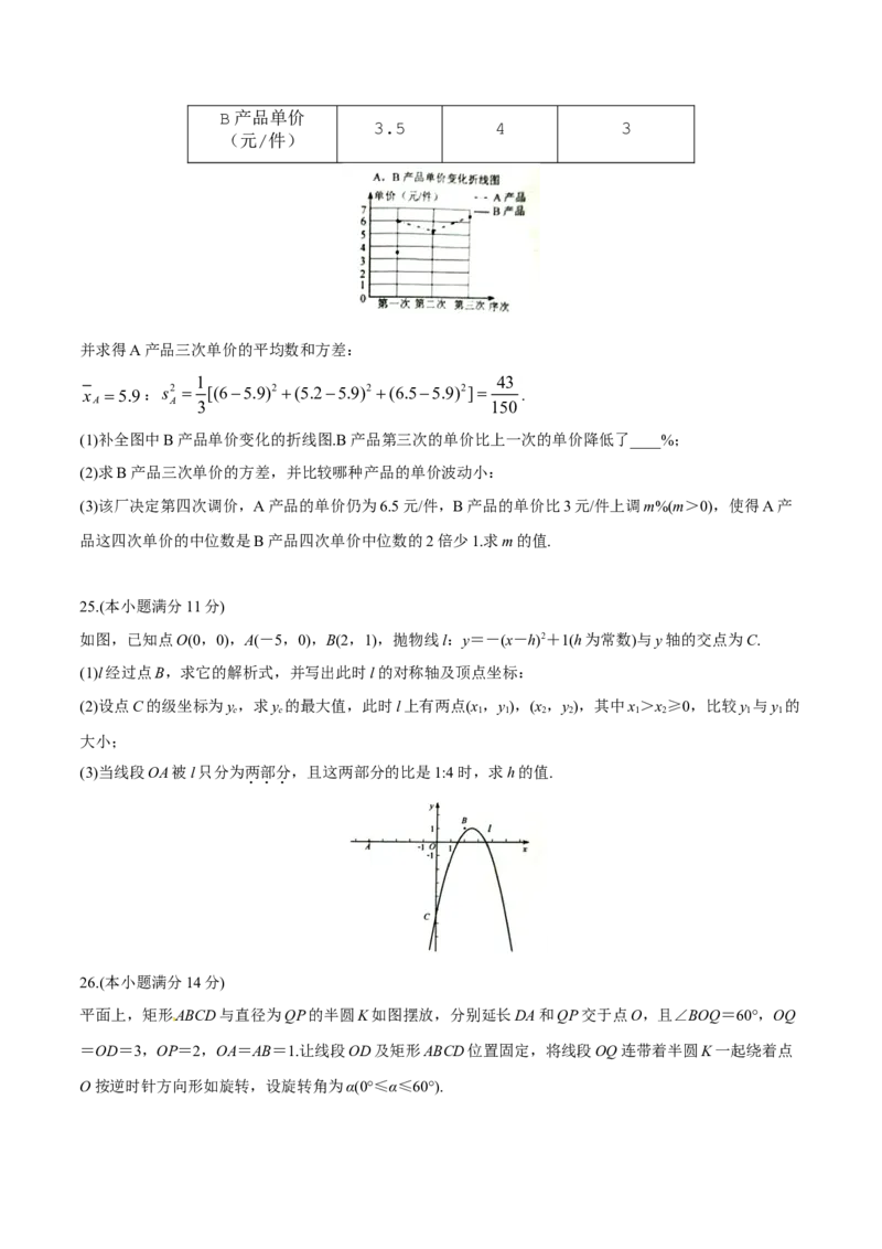 2015年河北省中考数学试题（空白卷）_河北中考_2.河北中考数学2008-2025