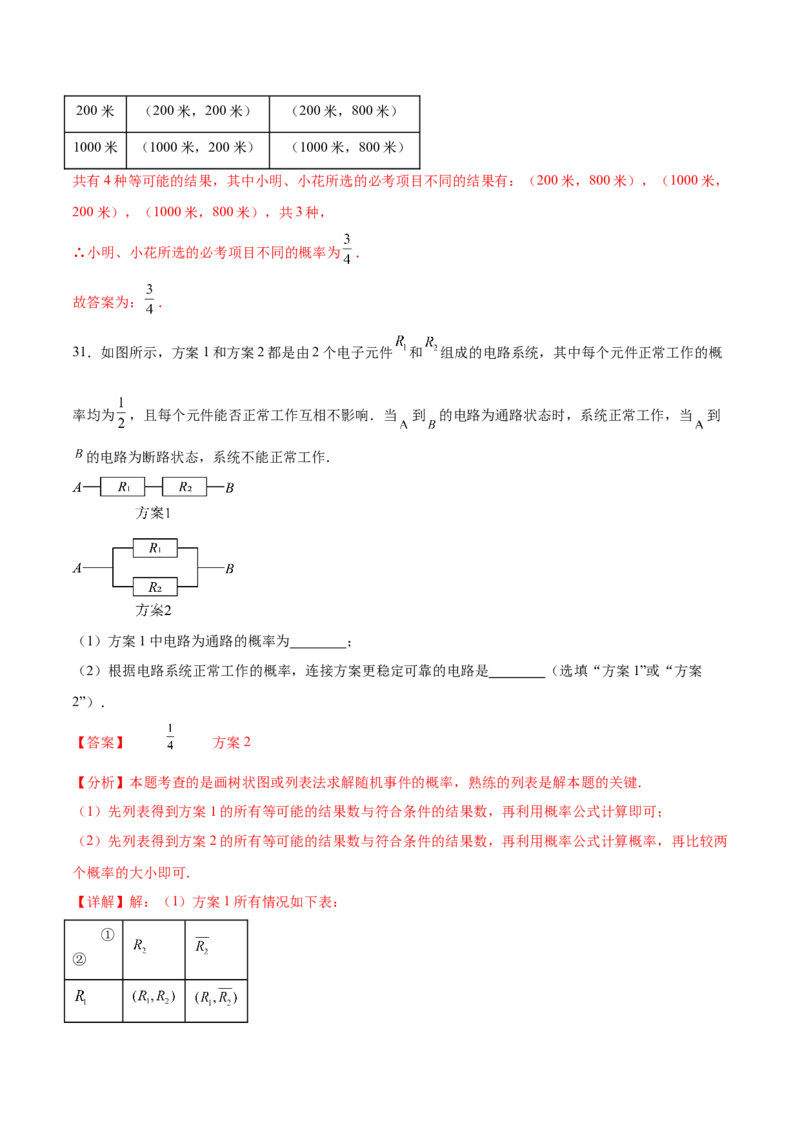 第二十五章概率初步知识归纳与题型突破（9题型清单）（教师版）_初中数学_九年级数学上册（人教版）_知识点汇总-U105_2025版