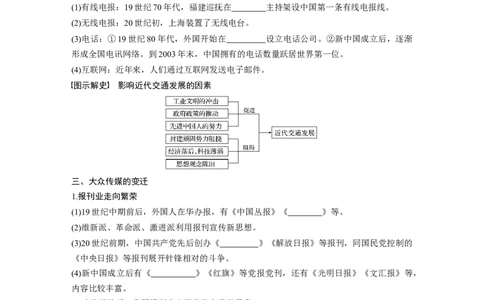 36必修2第八单元近代中国的经济与近现代社会生活的变迁第24讲　中国近现代社会生活的变迁_07高考历史_通用版（老高考）复习资料_2023年复习资料_一轮+二轮_历史高三一轮复习系列