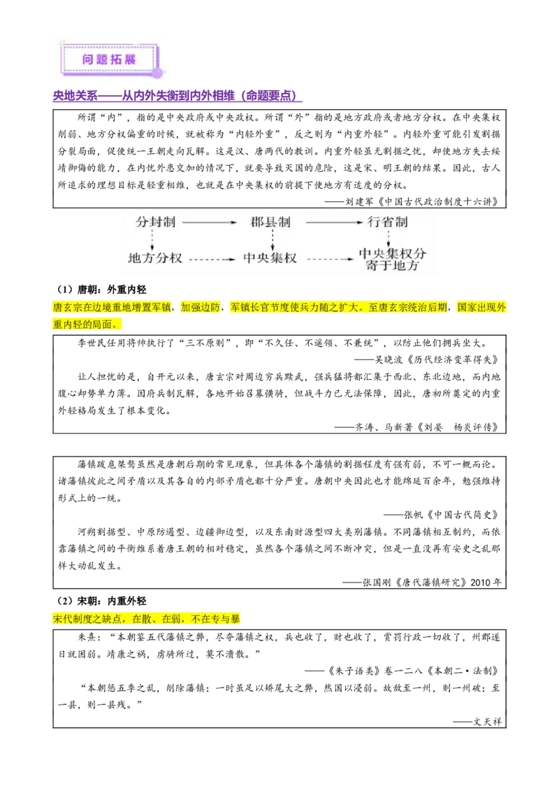 专题01经国序民&mdash;中国古代国家制度体系的建立（讲义）（解析版）_07高考历史_2025年新高考资料_二轮复习_上好课2025年高考历史二轮复习讲练测（新高考通用）3379861