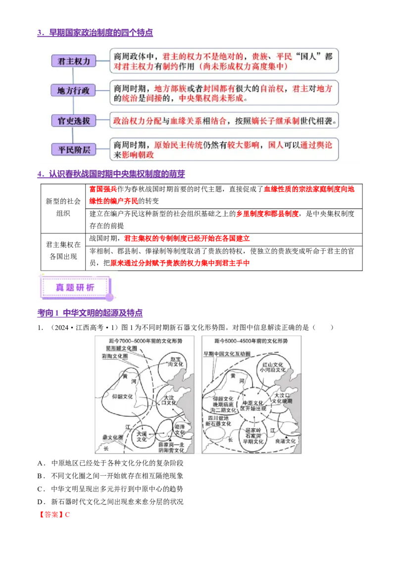 专题01经国序民&mdash;中国古代国家制度体系的建立（讲义）（解析版）_07高考历史_2025年新高考资料_二轮复习_上好课2025年高考历史二轮复习讲练测（新高考通用）3379861