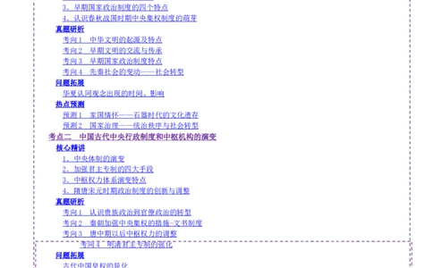 专题01经国序民&mdash;中国古代国家制度体系的建立（讲义）（解析版）_07高考历史_2025年新高考资料_二轮复习_上好课2025年高考历史二轮复习讲练测（新高考通用）3379861