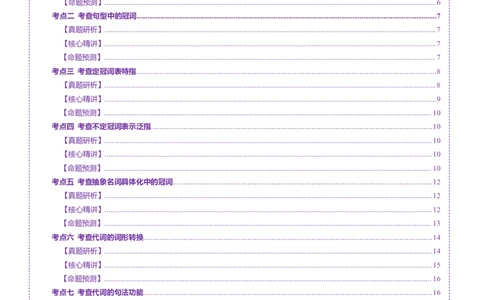 专题02冠词和代词（讲义）（解析版）_02高考数学_2025年新高考资料_二轮复习_01高考语文等多个文件_上好课2025年高考英语二轮复习讲练测（新高考通用）_第三部分语法知识
