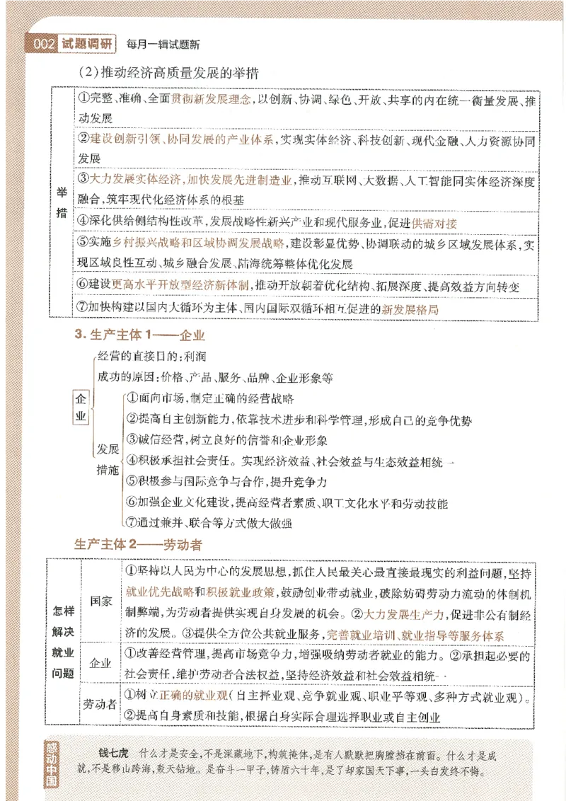 试题调研第十辑文综_2023高考押题卷_试题调研8910期考前推荐看的三期_试题调研第十期考前抢分必备_试题调研第十辑