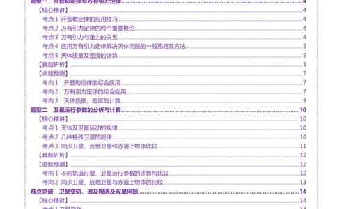 专题04万有引力定律及其应用（讲义）（原卷版）_03高考英语_2025年新高考资料_二轮复习_01高考语文等多个文件_上好课2025年高考物理二轮复习讲练测（新高考通用）