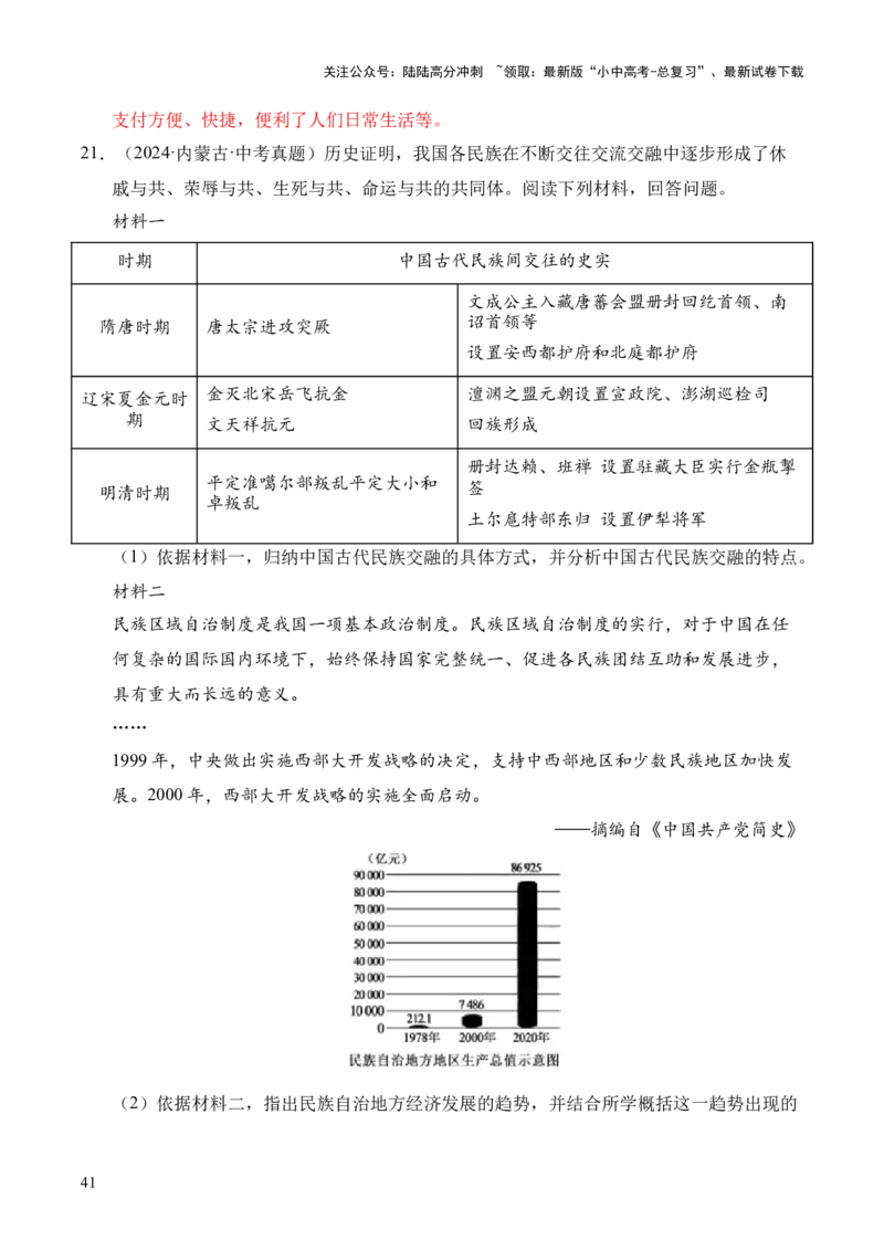 专题33中国古代史&middot;综合题（全国通用）（原卷版）_02中考总复习（2026版更新中）_06-历史-中考总复习_2026年中考复习（更新中）