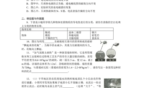 2010年陕西省中考物理真题及答案_陕西_4.陕西中考物理（2008-2025）