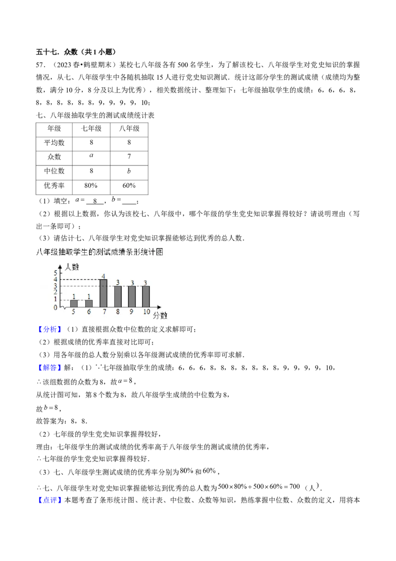 期末真题必刷02（基础60题60个考点专练）教师版_初中数学_八年级数学下册（人教版）_期末专项复习-U276_2024版