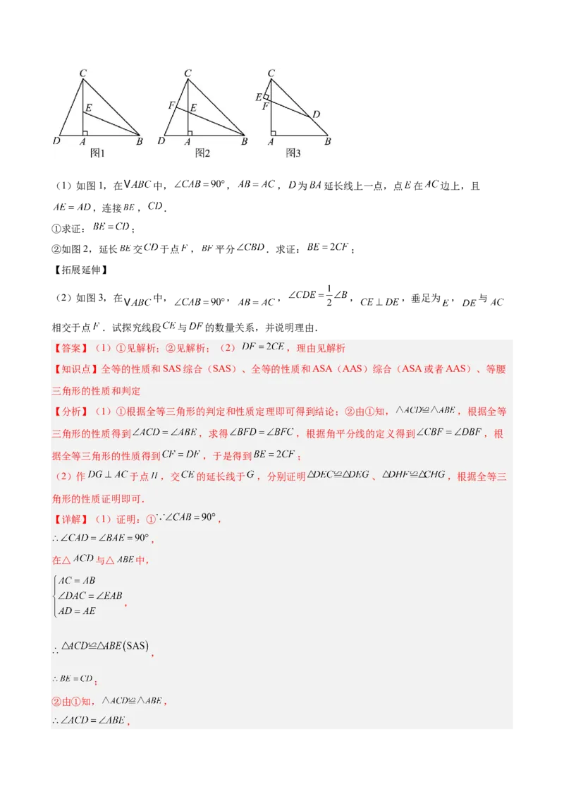 人教版八年级（上）期中复习模拟卷（教师版）_初中数学_八年级数学上册（人教版）_重难点专题提优-V8_2025版