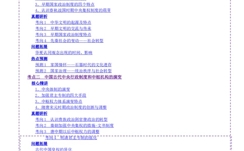 专题01经国序民&mdash;中国古代国家制度体系的建立（讲义）（原卷版）_07高考历史_2025年新高考资料_二轮复习_上好课2025年高考历史二轮复习讲练测（新高考通用）3379861