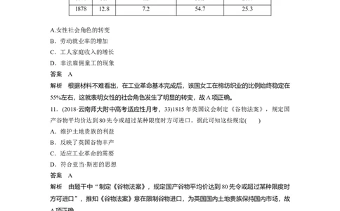 57热点强化练十　商品经济冲击下的市民生活_07高考历史_通用版（老高考）复习资料_2023年复习资料_一轮+二轮_历史高三一轮复习系列_历史高三一轮复习系列《一轮复习讲义》（教师版）