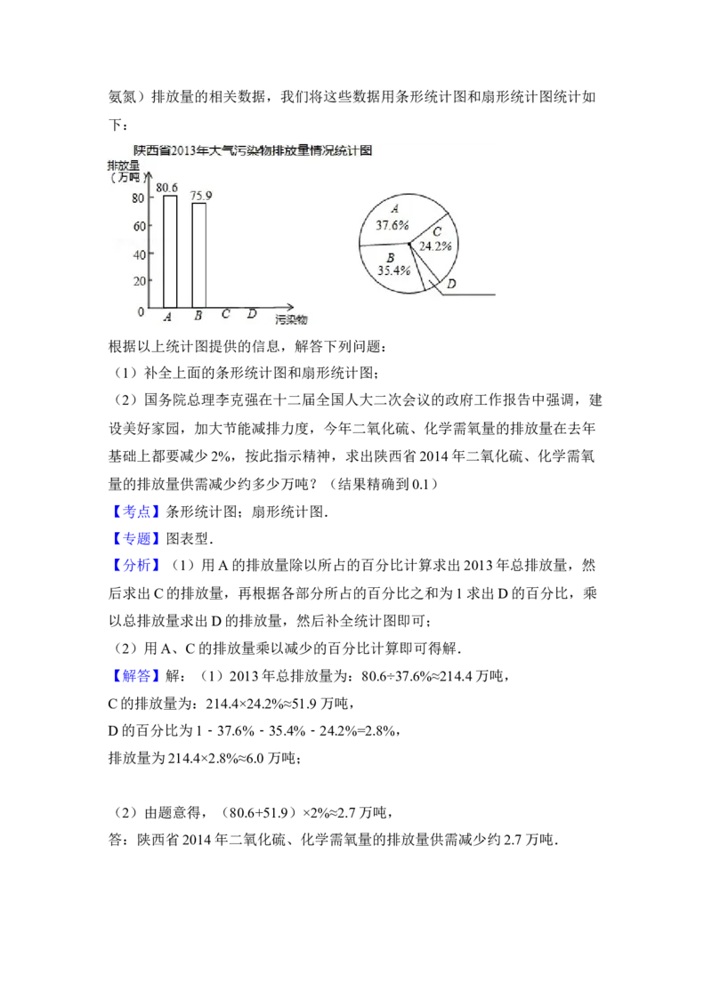 2014年陕西省中考数学真题（解析卷）_陕西_2.陕西中考数学（2008-2025）