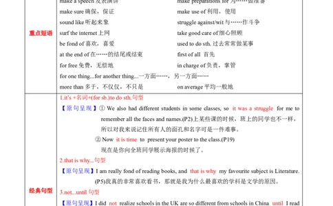 M1Unit1Schoollife(讲)-2022年高考英语一轮复习讲练测(新高考&bull;江苏专用)(学案)_03高考英语_新高考复习资料_2022年新高考资料_2022年新高考英语一轮复习