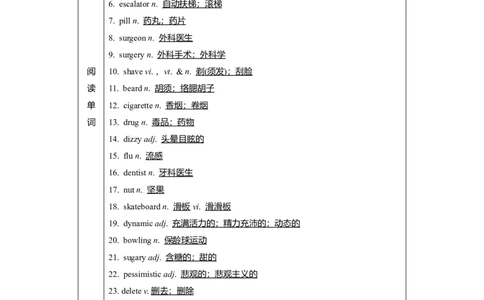 Unit2HealthyLifestyle教案_03高考英语_新高考复习资料_2022年新高考资料_2022年新高考英语一轮复习_2022届一轮复习（人教版）讲练结合7.23更新_选择性必修三Unit2HealthyLifestyle