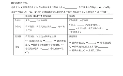 第十单元+酸和碱-大单元复习2024年中考化学一轮复习备考学案（人教版）_02中考总复习（2026版更新中）_05-化学-中考总复习_2024年中考复习资料_一轮复习资料