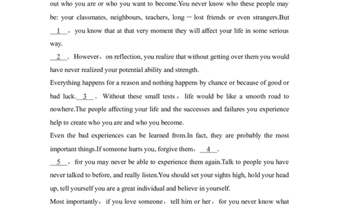 七选五专项练二（议论文+记叙文）-2022年新高考英语二轮复习提分秘籍专题二_03高考英语_新高考复习资料_2022年新高考资料_2022年新高考英语二轮复习