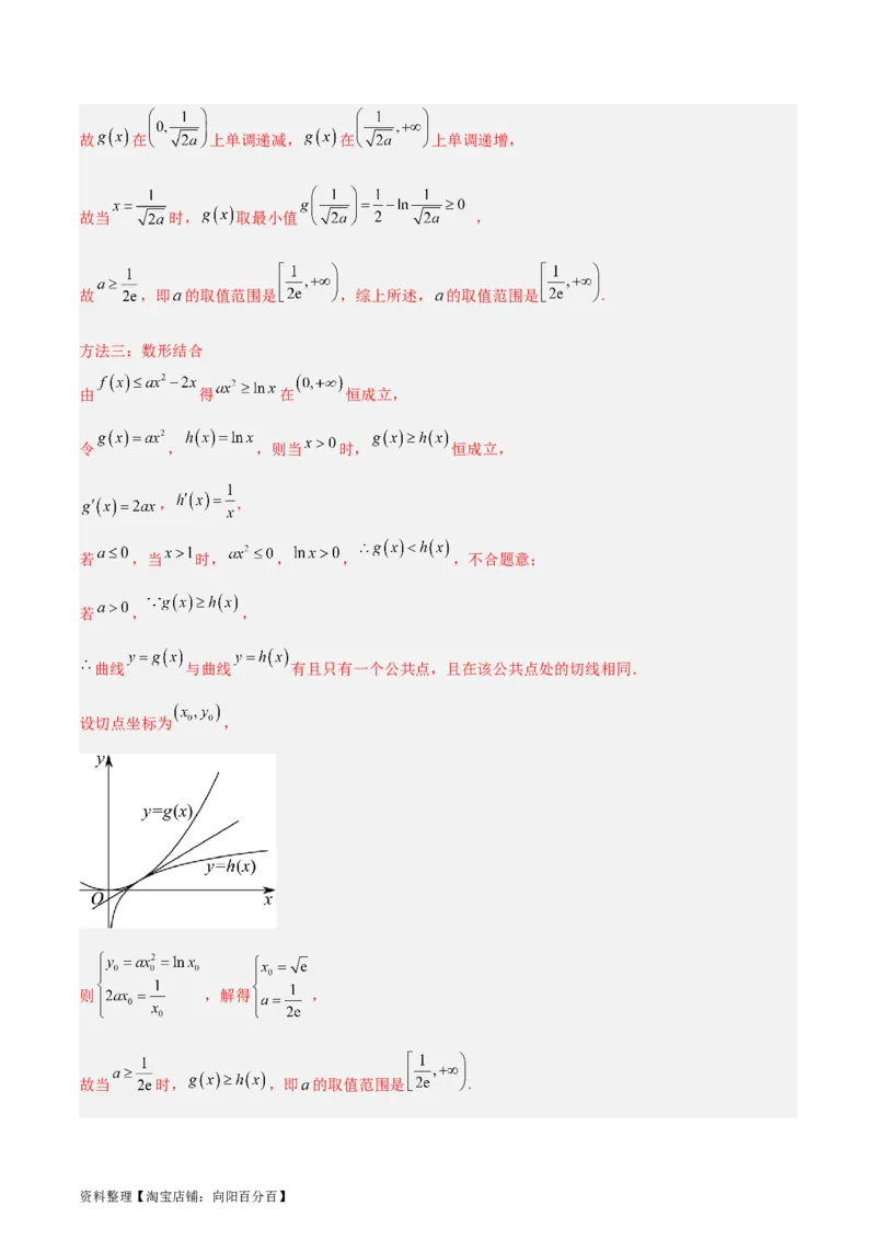专题04导数及其应用（4大易错点分析+解题模板+举一反三+易错题通关）-备战2024年高考数学考试易错题（新高考专用）（解析版）_02高考数学_新高考复习资料_2024年新高考资料_答案解析版