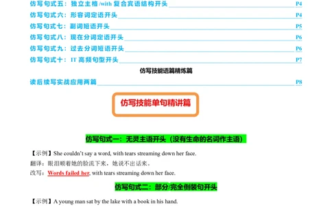 专题02读后续写精彩句子开头仿写10组50例（测试）解析版_02高考数学_2025年新高考资料_二轮复习_01高考语文等多个文件_上好课2025年高考英语二轮复习讲练测（新高考通用）_读后续写
