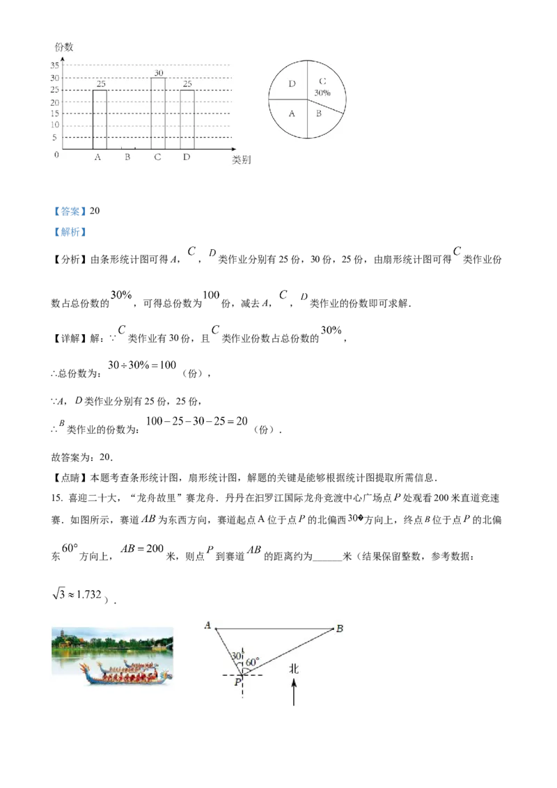 精品解析：2022年湖南省岳阳市中考数学真题（解析版）_初中数学_九年级数学下册（人教版）_全国各地数学中考真题_2022年全国中考数学真题145份