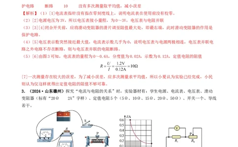 题型05电阻电功率的测量实验-备战2025年中考物理真题题源解密（全国通用）（解析版）_02中考总复习（2026版更新中）_04-物理-中考总复习_2025年中考复习资料