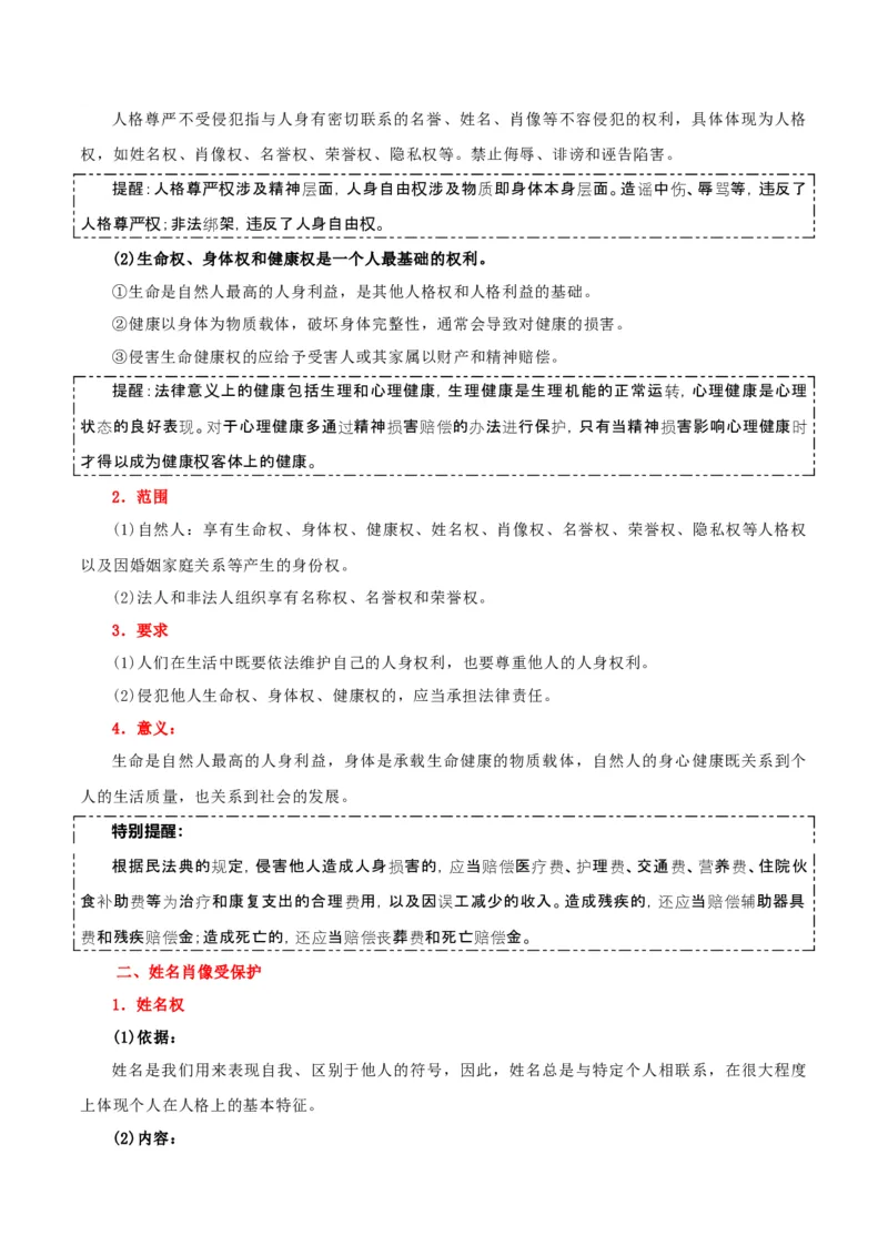 选择性必修二《法律与生活》知识清单-上好课2025年高考政治一轮复习知识清单+（新高考专用）_8.2025政治总复习_2025年新高考资料_一轮复习_2025年高考政治一轮复习知识清单