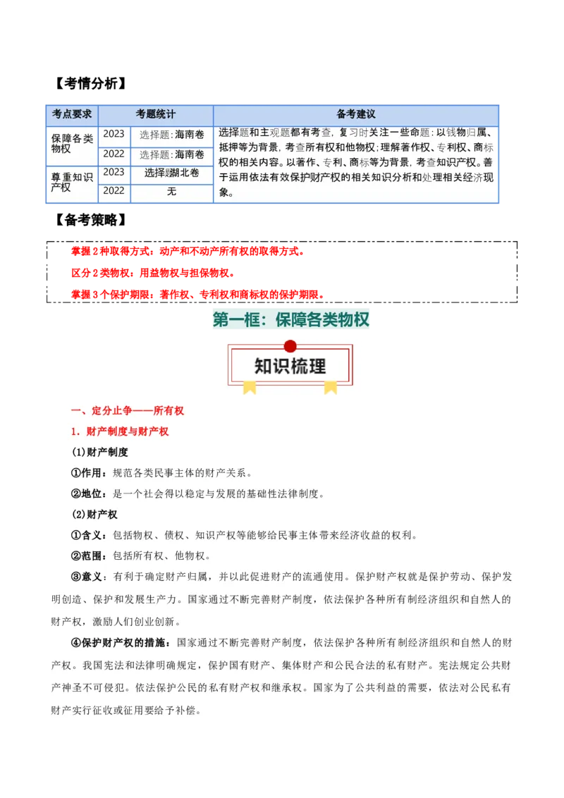 选择性必修二《法律与生活》知识清单-上好课2025年高考政治一轮复习知识清单+（新高考专用）_8.2025政治总复习_2025年新高考资料_一轮复习_2025年高考政治一轮复习知识清单
