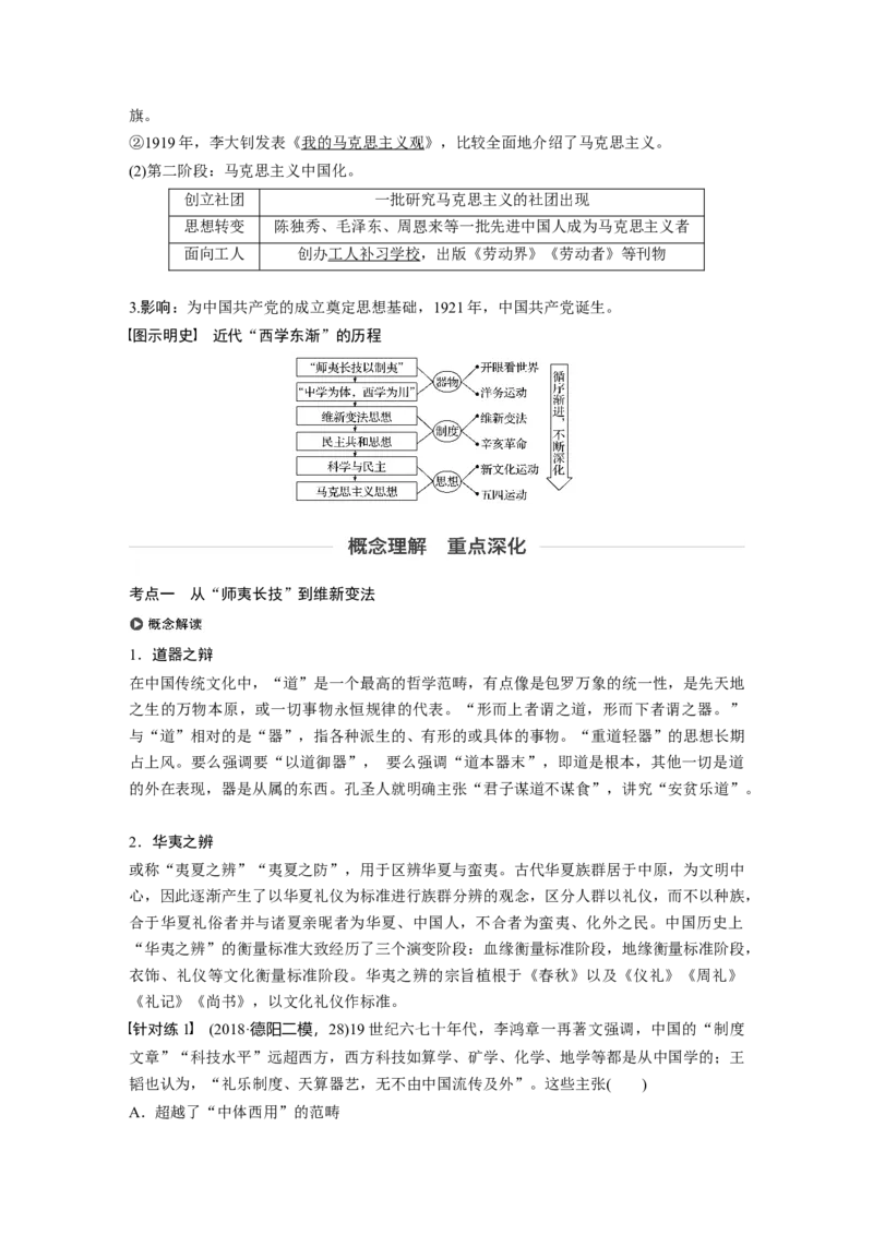 61必修3第十四单元近代以来中国先进思想与理论成果第38讲　近代中国的思想解放潮流_07高考历史_通用版（老高考）复习资料_2023年复习资料_一轮+二轮_历史高三一轮复习系列_844