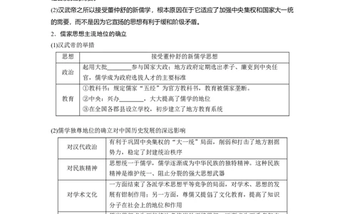 53必修3第十二单元中国传统文化主流思想的演变与科技文艺第33讲　汉代儒学与宋明理学_07高考历史_通用版（老高考）复习资料_2023年复习资料_一轮+二轮_历史高三一轮复习系列