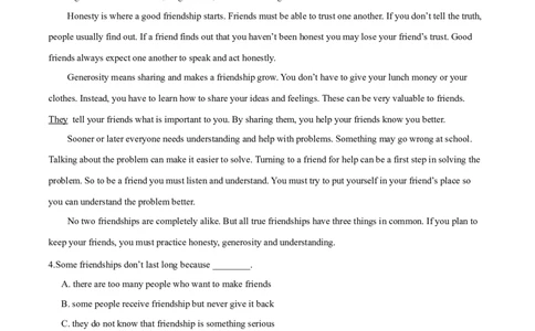 M5Unit1Gettingalongwithothers(测)-2022年高考英语一轮复习讲练测(新高考&bull;江苏)(原卷)_03高考英语_新高考复习资料_2022年新高考资料_2022年新高考英语一轮复习