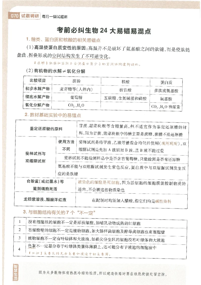 试题调研第十辑理综_2023高考押题卷_试题调研8910期考前推荐看的三期_试题调研第十期考前抢分必备_试题调研第十辑