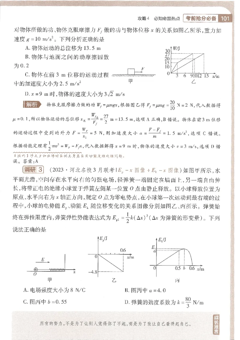 试题调研第十辑物理_2023高考押题卷_试题调研8910期考前推荐看的三期_试题调研第十期考前抢分必备_试题调研第十辑