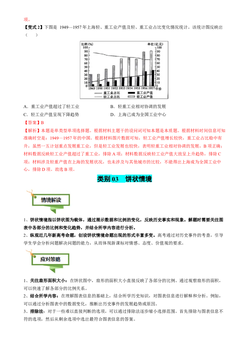 专题02图表情境类选择题（解析版）_07高考历史_2025年新高考资料_二轮复习_2025年高考历史二轮热点题型归纳与变式演练（新高考通用）3396109