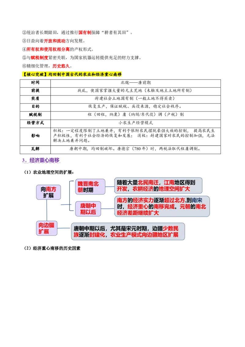 专题03济国生民&mdash;&mdash;中国古代的经济与社会生活（讲义）（解析版）_07高考历史_2025年新高考资料_二轮复习_01高考语文等多个文件