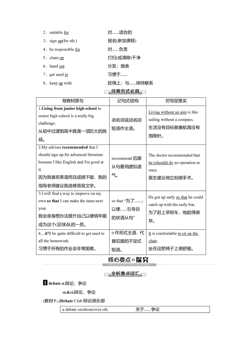 Unit1TeenagelifeLanguagePoints教案_03高考英语_新高考复习资料_2022年新高考资料_2022年新高考英语一轮复习_2022届一轮复习（人教版）讲练结合7.23更新_必修一Unit1Teenagelife