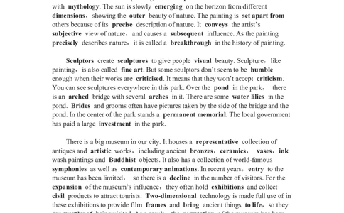Unit1Art复习导学案-2024届高三英语一轮复习人教版（2019）选择性必修第三册_03高考英语_新高考复习资料_2024年新高考资料_一轮复习资料_2024届高三英语一轮复习人教版（2019）导学案