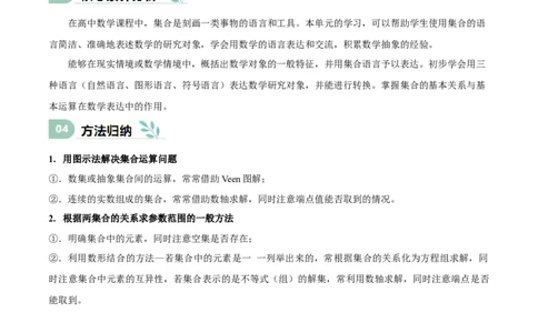 专题01集合（思维导图+知识清单+核心素养分析+方法归纳）_02高考数学_2025年新高考资料_一轮复习_2025年高考数学一轮复习《重难点题型与知识梳理&bull;高分突破》（新高考专用）