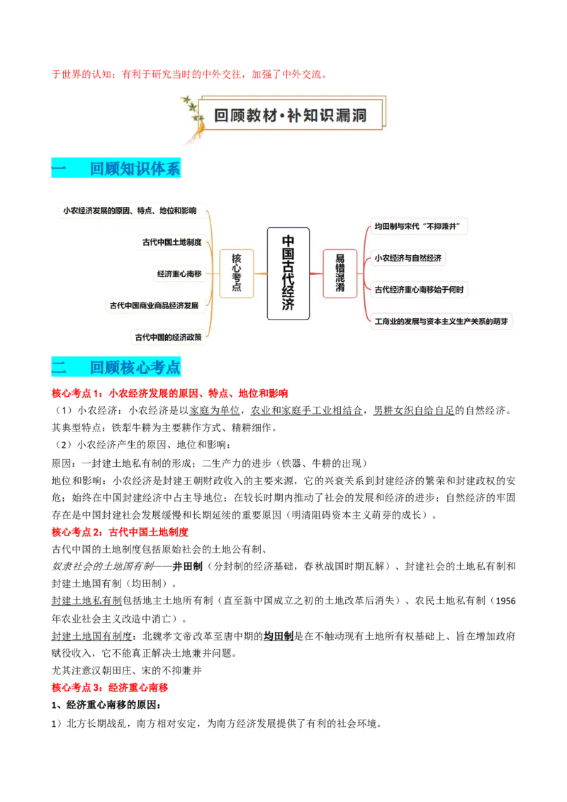 专题02中国古代经济（解析版）_07高考历史_2024年新高考资料_52024三轮冲刺_查漏补缺2024年高考历史复习冲刺过关（新高考专用）