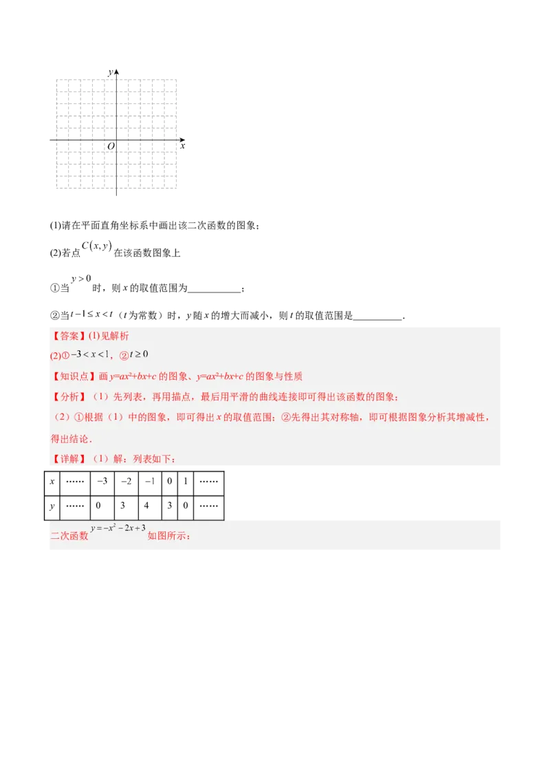 第二十二章二次函数（复习讲义）（教师版）_初中数学_九年级数学上册（人教版）_知识点汇总-U105_2026版