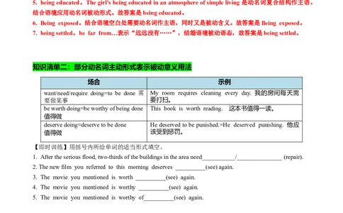 专题02动名词九大考点归纳（讲案）解析版_03高考英语_新高考复习资料_2025年新高考复习_2025年高考英语一轮复习知识清单