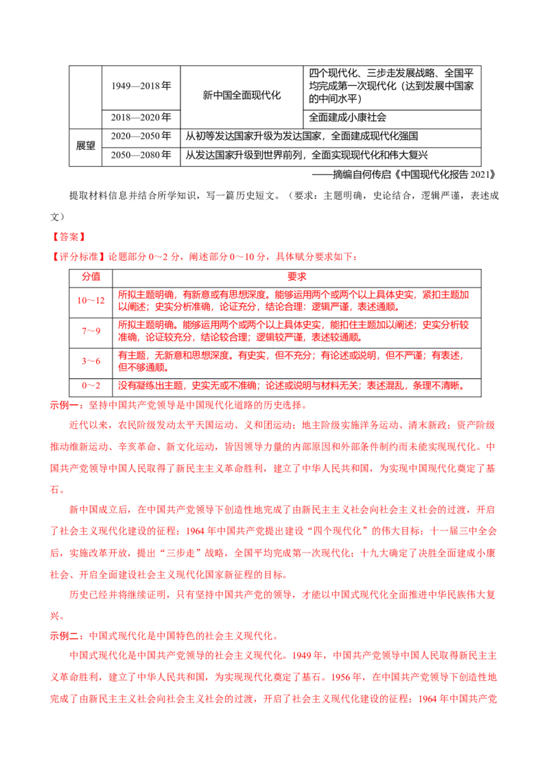 一轮复习综合测试01中国史部分（解析版）_07高考历史_2025年新高考资料_一轮复习_备战2025年高考历史一轮复习考点帮（新高考通用）