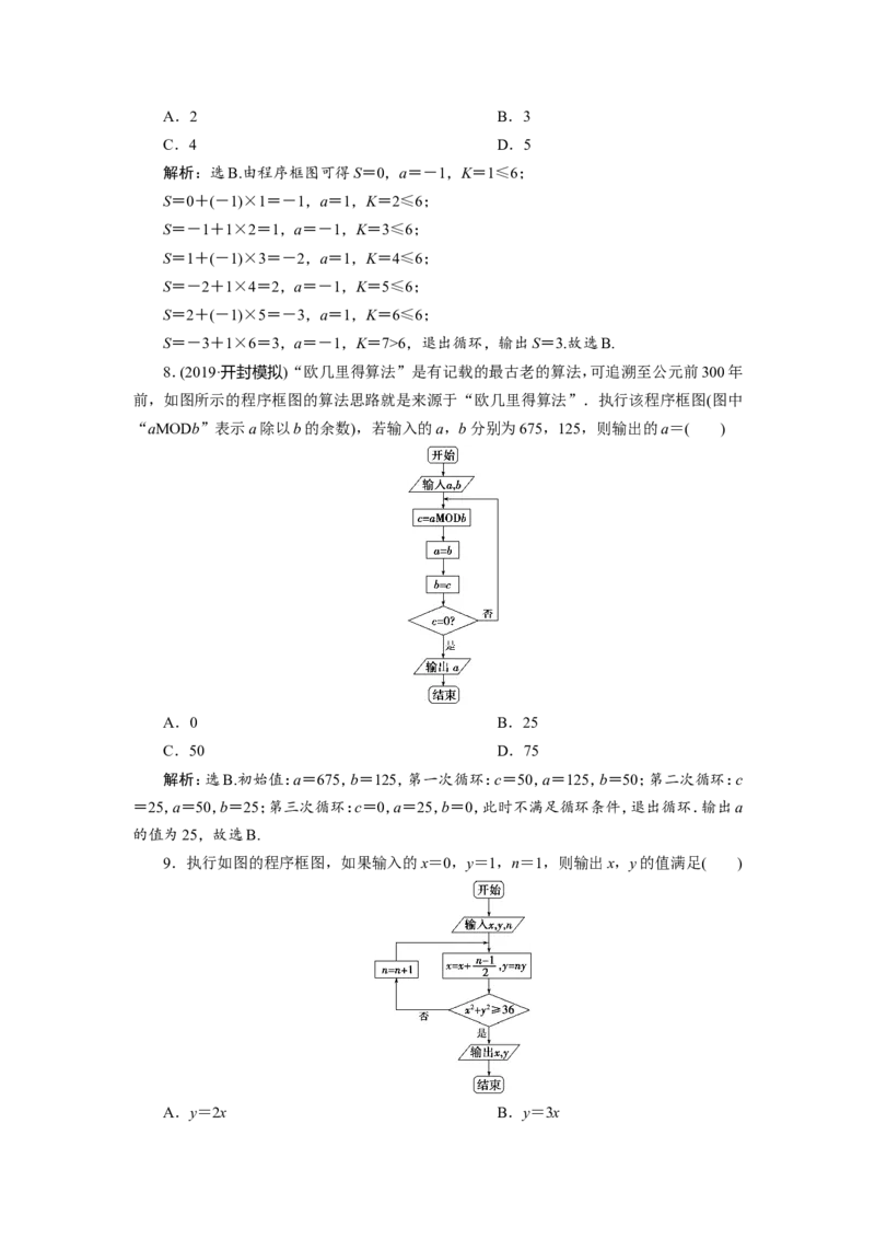 2第2讲　算法与程序框图　新题培优练_02高考数学_新高考复习资料_2022年新高考资料_2022年一轮复习各版本_1.新高考2022年高考数学一轮复习_2022届高考数学一轮复习讲义（新高考版）