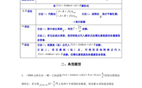 专题01三角函数的图象与性质(典型题型归类训练)(解析版）_02高考数学_2025年新高考资料_二轮复习_解题思路训练2025年高考数学复习解答题提优秘籍（新高考专用）