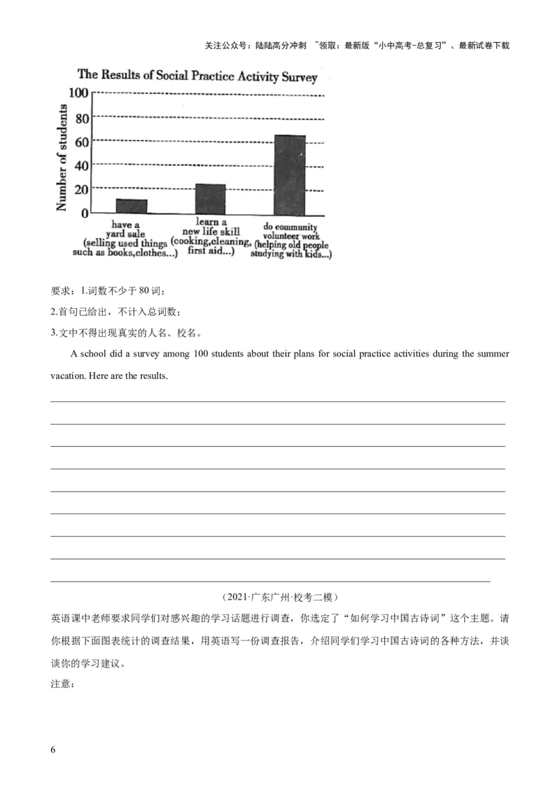 第26讲书面表达之图表作文（讲义）-2024年中考英语一轮复习讲练测（全国通用）（原卷版）_02中考总复习（2026版更新中）_03-英语-中考总复习_2024年中考复习资料_一轮复习