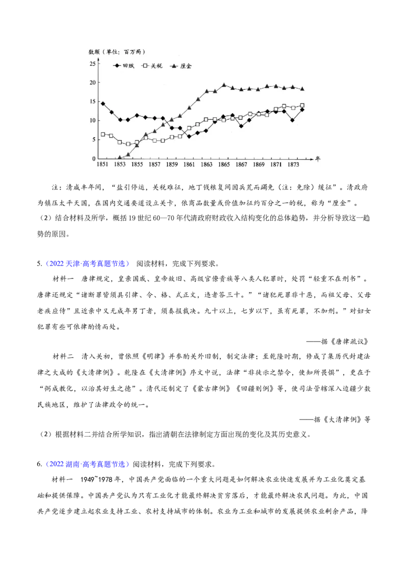 专题04变化、趋势类非选择题（原卷版）_07高考历史_2024年新高考资料_2.2024二轮复习_2024年高考历史二轮热点题型归纳与变式演练（新高考通用）_主观题部分