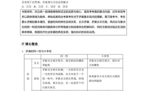 专题9　课时2　唯物辩证法的实质与核心_8.2025政治总复习_2023年新高考资料_二轮复习_2023年高考政治二轮复习讲义+课件（新高考版）_2023年高考政治二轮复习讲义（新高考版）_学生版
