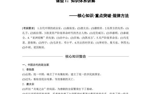 74选修部分第十六单元第45讲中外历史人物评说课型1：知识体系讲解_07高考历史_通用版（老高考）复习资料_2023年复习资料_一轮+二轮_历史高三一轮复习系列