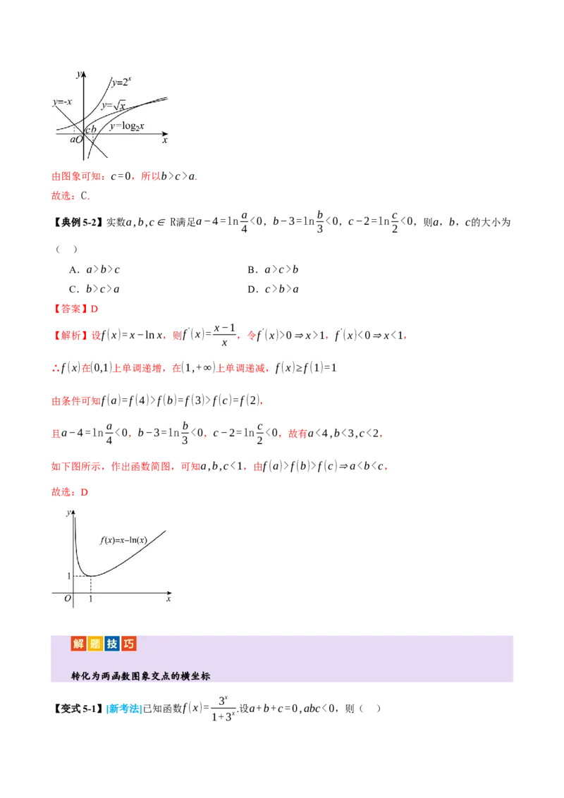 专题03指对幂等函数值大小比较的深度剖析（讲义）（解析版）_02高考数学_2025年新高考资料_二轮复习_上好课2025年高考数学二轮复习讲练测（新高考通用）3379306