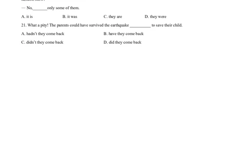 专题02动词的时态和语态及情态动词、虚拟语气-2020年高考真题和模拟题英语分类训练（学生版）_03高考英语_新高考复习资料_2022年新高考资料_2022年新高考英语一轮复习