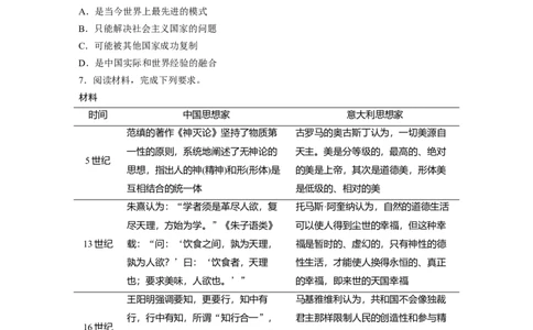 43第二部分现实热点练训练4多样发展的世界文化_07高考历史_通用版（老高考）复习资料_2023年复习资料_一轮+二轮_历史高三二轮复习系列