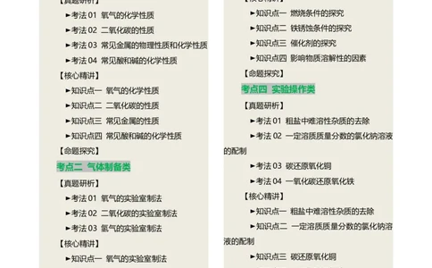 速记二中考必考教材实验（讲练）（原卷版）2_02中考总复习（2026版更新中）_05-化学-中考总复习_2025年中考复习资料_2025中考二轮课件ppt+讲义+练习化学_讲义+练习